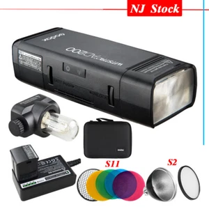 Godox AD200 2.4G Dual Head Outdoor Pocket Flash For Canon Nikon Sony fuji Lumix - Picture 1 of 11