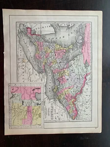 Vintage MAPS CANADA ONTARIO COUNTIES/NOVA SCOTIA, N. BRUNSWIC - 1894 A. L. Smith - Picture 1 of 3