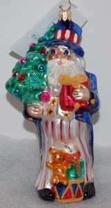Christopher Radko YANKEE DOODLE DANDEE Christmas Ornament 99-004-QVC SANTA - Bild 1 von 7