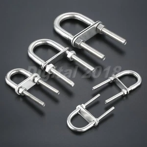 304 Marine Grade Stainless Steel Bow/Stern Eye U-Bolt For Boat Hardware Use Tool - Picture 1 of 11