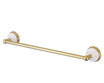 BA1111PB Victorian Towel-Bar, 24-Inch, Polished Brass - Image 1 of 4