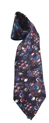 Corbata Hanover St The Works LTD azul marino, verde azulado, púrpura, borgoña, blanco 4" Foto 1 de 4