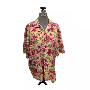 Vtg 90's POLO RALPH LAUREN Berkley Shirt Floral Design large. - Picture 1 of 7