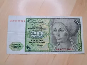 20 DM Sammlerbanknote Bundesrepublik Deutschland DM Gemäldeserie - Bild 1 von 9