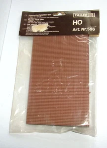 Faller H0 596-Plastica-Set lastre per tetto-nuove-confezione originale-tegole per tetto in plastica - Foto 1 di 2