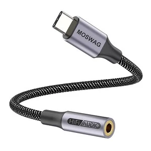 USB Type C to 3.5mm Headphone Jack Adapter, Audio Adapter Aux Dongle Cable Cord - Picture 1 of 6
