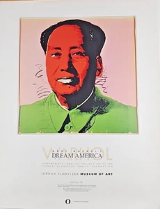 Andy Warhol Poster 2005 limitiert selten Ausstellungsplakat 22x28 Zoll - Bild 1 von 4