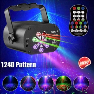 1240 Pattern 6LED Laser Projector Lights Xmas Party Disco Laser Lights - Picture 1 of 18