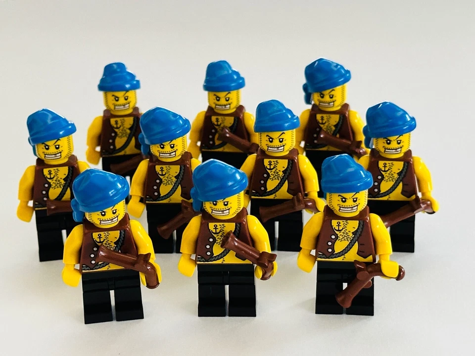 LOT of 10 Lego Pirate Minifigure Bandana Flintlock Pistol Gold Tooth *AUTHENTIC - Image 1 of 4