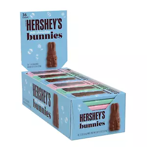 Hershey's Solid Milk Chocolate Easter Bunny 1.2 oz Pack of 36 - Holiday Candy - Picture 1 of 11