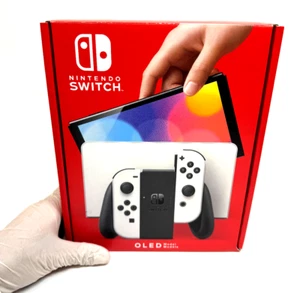 Nintendo Switch OLED-Modell HEG-001 64GB Handheld-Spielekonsole - Weiß WIE NEU - Bild 1 von 11