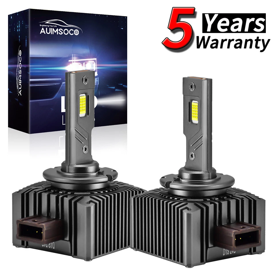 2x D1S D1R LED Headlight Bulbs High Low Beam 240W For BMW 740Li 2011-2015 6500K - Image 1 of 4