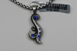 BICO Australia's Mermaid Tail (CR5) pendant with Blue Swarovski Crystals - Picture 1 of 4