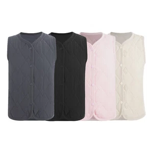 Unisex Kids Coat Slim Fit Waistcoat Quilted Down Basic Top Winter T-shirt Soft - Picture 1 of 36