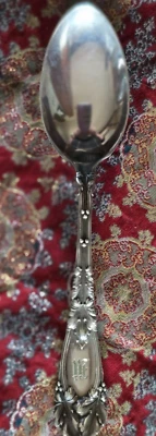 Cuchara de plata esterlina R B JOHNSON 26 gm 5 1/2” 1911 antigua eduardiana "M" mongrama Foto 1 de 4