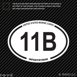 United States Army MOS 11B Infantryman Oval Sticker Decal us specialty - Foto 1 di 1
