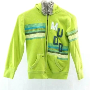 Mudd Youth Girls Kids Green Winter Fall Jacket with Hood Size 7-8 XS/S - Picture 1 of 9