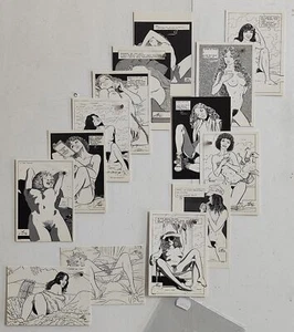 RISQUE EROTIC-FRANCE-CHARLES BERG-LES PAVES DE L'ENFER-LOT 14 POSTCARDS-C37-186 - Picture 1 of 1