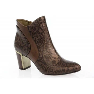 CAPRICE 25336/39/336 BAROCCO DK Brown Leather Ankle Boot - Image 1 of 4