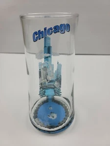 Chicago - The Windy City - Sears Tower gebogenes 6,25" hohes Trinkglas - NEU - Bild 1 von 7