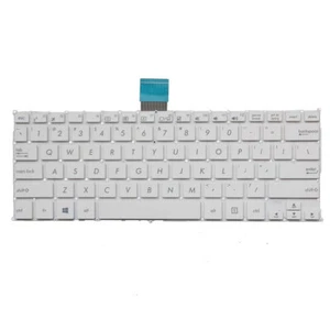 English for ASUS F200CA F200LA F200MA X200CA X200LA X200L X200M Keyboard White - Afbeelding 1 van 4