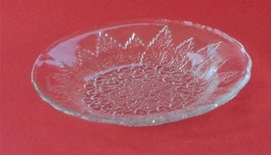 Clear Small KIG Indonesia Decorative Plate Leaves and Flower Petals - Picture 1 of 3