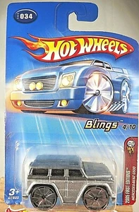 2005 Hot Wheels #34 First Editions-Blings MERCEDES-BENZ G500 Gray Varia Bling Sp - Picture 1 of 5