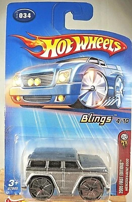 2005 Hot Wheels #34 First Editions-Blings MERCEDES-BENZ G500 Gray Varia Bling Sp - Image 1 of 4