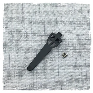 Schwarz Titan Taschenclip für Spyderco Paramilitary 2 Manix 2 XL Yojimbo 2 - Bild 1 von 9