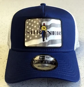 Shriner U.S. Flag Cap in Blue & White - Style 2 - Picture 1 of 1