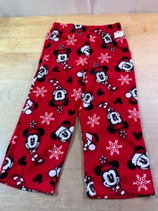New Boy's Disney Mickey & Minnie Holiday PJ Pants ONLY Sz 4* - Picture 1 of 2