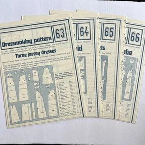 Vintage Designer Sewing Patterns Uncut Lot Of 4 Dresses Plaid Jackets Summer 70s - Picture 1 of 13