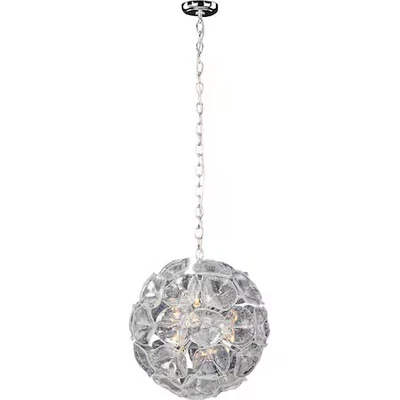 ET2 E22093-28 Fiori 12 luces 20" ancho cromo pulido luz colgante Foto 1 de 2