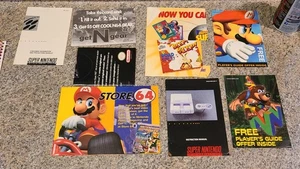 Lotto poster e inserti e pubblicità Nintendo Super Nintendo N64 (H6) - Foto 1 di 11