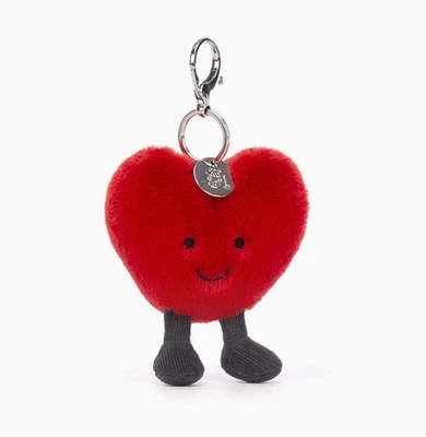 Dije Bolso Corazón Divertido Jellycat Nuevo con Etiquetas Regalo Navidad y San Valentín + Bolsa para el Polvo Foto 1 de 3
