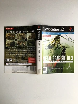 Jaquette MGS Metal Gear Solid 3 Subsistence PS2, Hideo Kojima, Infiltration - Photo 1/4