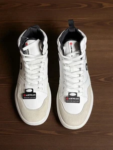 Airwalk Architek Mid White Sneakers Men’s 8.5 | Leather Retro Skate High-Tops | - Picture 1 of 7