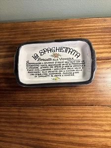 VTG PASTA ITALY LA SPAGHETTATA SPAGHETTI ALLA VONGOLE DISH - Picture 1 of 6