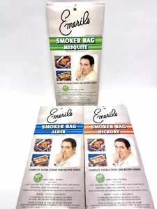Emeril’s Smaker Bags: 6 Stück (2:Erle 2:Hickory 2:Mesquite) BBQ Räucherfleisch - Bild 1 von 2