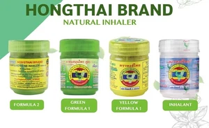 Thai Herbal Inhaler Stuffy Nose Relief YADOM FORMULA 2 GREEN from Thailand - Picture 1 of 6