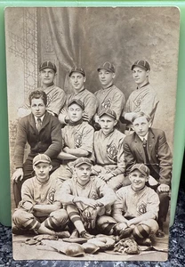 Foto postal real de colección RPPC equipo de béisbol York Pennsylvania años 1910 - Imagen 1 de 7