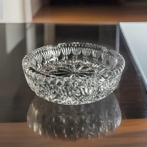 Princess House Ashtray Rainbow Crystal Dish Candles Tobacciana 6” - Picture 1 of 11