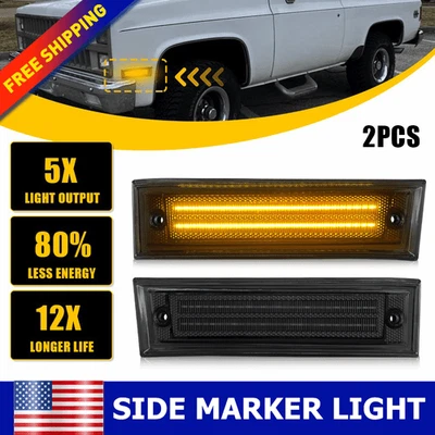 Luz de señalización LED delantera para camioneta Chevrolet C10 C20 C30 K10 K20 K30 1981-86 Foto 1 de 4