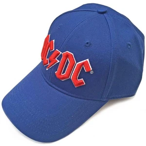 AC/DC Baseball Cap Rot Logo Neu Offiziell Mittelblau One Size - Bild 1 von 1