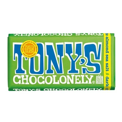 Tony`S Chocolonely  Dark Chocolate Almond Sea Salt Bar   6.35 Oz (Pack Of 3) - Image 1 of 4