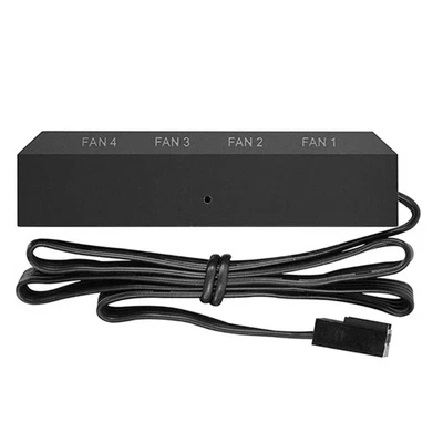 PC for Case Fan FH-04 4 Ports PWM Fan 4pin 3Pin Speed Controller Hub Splitter - Image 1 of 4