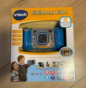 VTech KidiZoom Kid 4 Blau Kinderkamera Spiele Elternkontrolle Kamera 10 in 1  - Bild 1 von 1