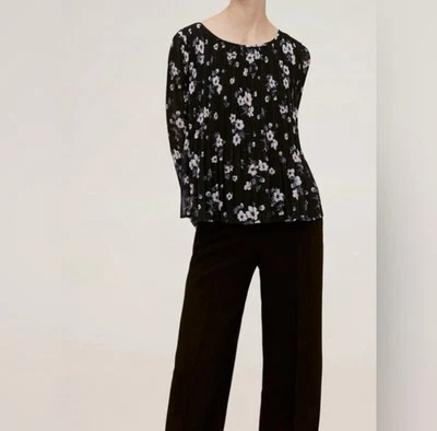 MNG 百褶衬衫黑色 6 码 — 第 1/4 张图片