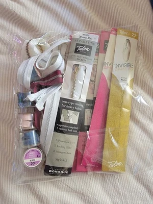 Vintage Mixed Lot of 17 Zippers Talon Crown Serval 6.5" to 22”.  Some NOS. - Image 1 of 4