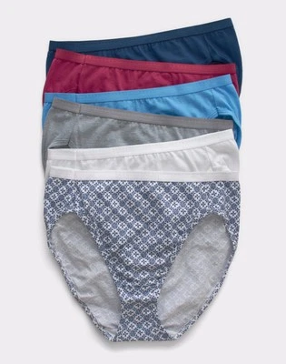 Hanes Ultimate Women's Breathable Hi-Cut Underwear, 6-Pack - Image 1 of 4